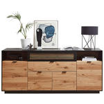 SIDEBOARD Schwarz, Eichefarben  200/86/42 cm  - Eichefarben/Schwarz, MODERN, Holz/Holzwerkstoff (200/86/42cm) - Novel