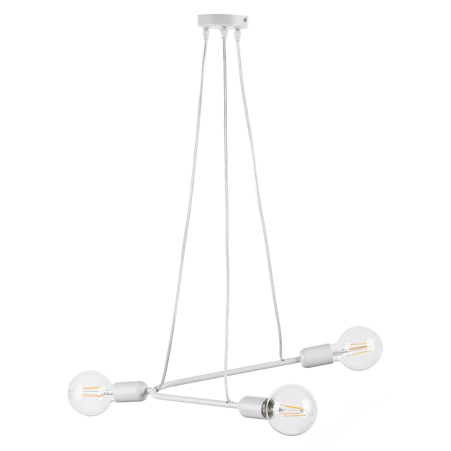 PENDELLEUCHTE 65/10/75 cm  - Weiß, Design, Metall (65/10/75cm)