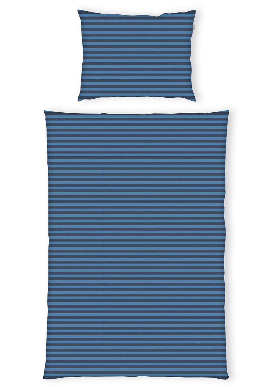 POSTEĽNÁ BIELIZEŇ - modrá, Basics, textil (140/200cm) - Tom Tailor
