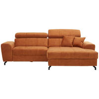 ROHOVÁ SEDAČKA, textil, oranžová - oranžová/čierna, Design, kov/textil (267/181cm) - Carryhome