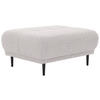 HOCKER Flachgewebe Beige  - Beige/Schwarz, Design, Holz/Textil (93/45/77cm) - Stylife