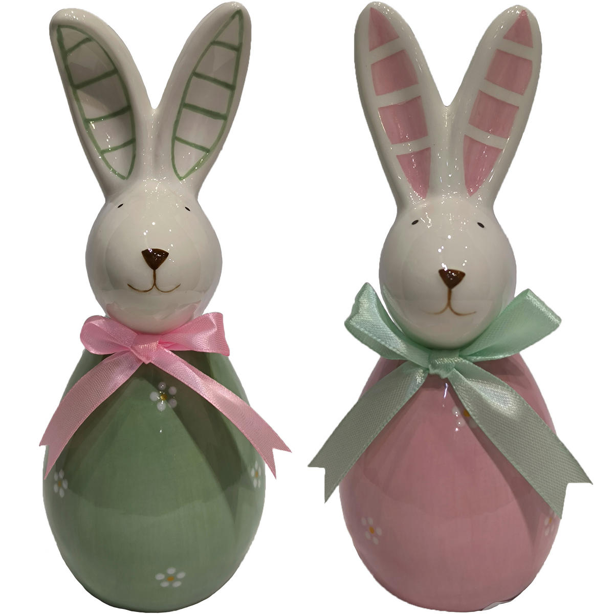 DEKOHASE - Pink/Gelb, LIFESTYLE, Keramik/Textil (6,6/16,6/7,8cm)