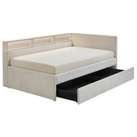 STAURAUMBETT 120/200 cm  in Sandfarben, Beige  - Sandfarben/Beige, MODERN, Holz/Holzwerkstoff (120/200cm) - Stylife