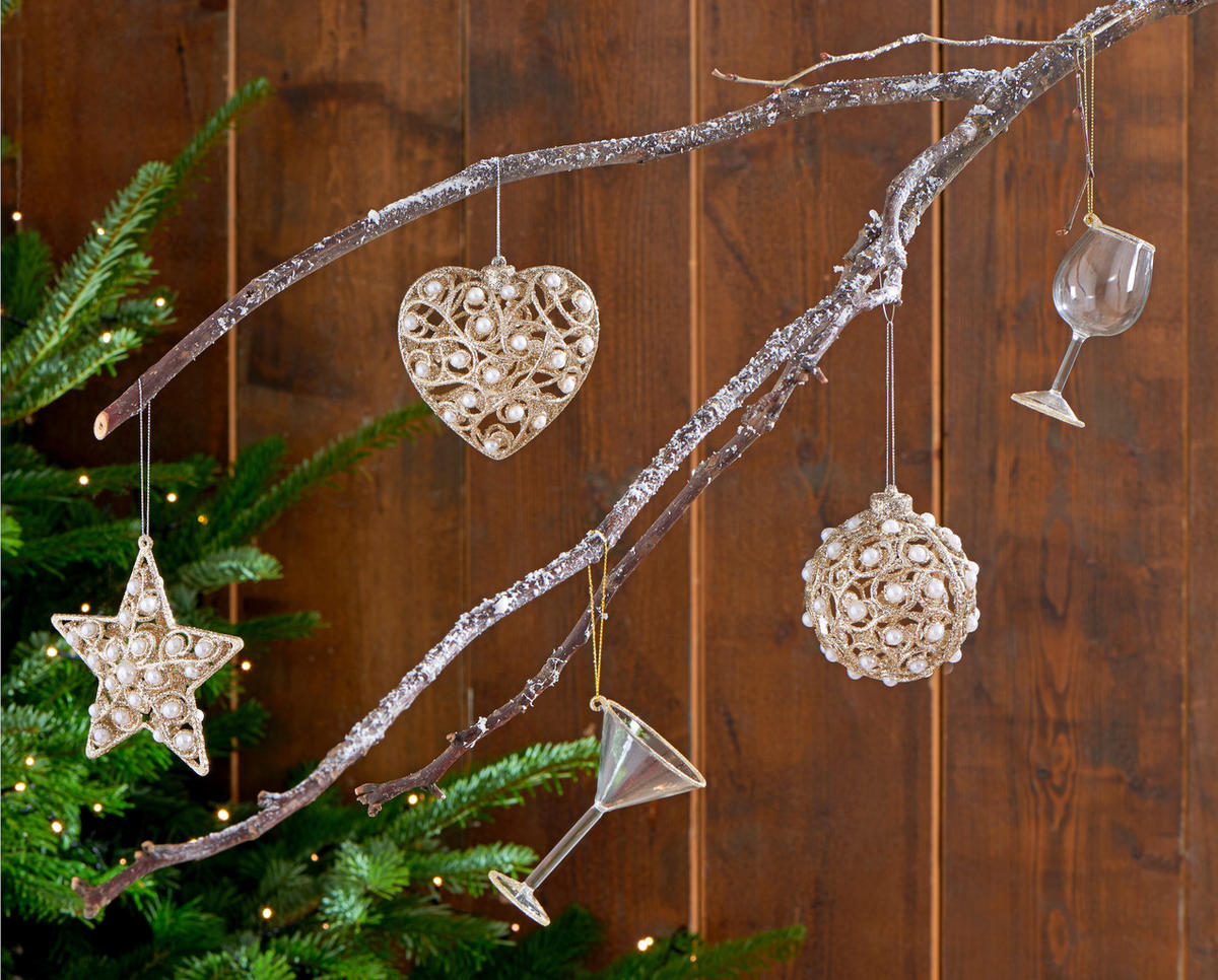 ZÁVESNÁ DEKORÁCIA POHÁR - Lifestyle, plast (6,0/6,0/9,5cm)