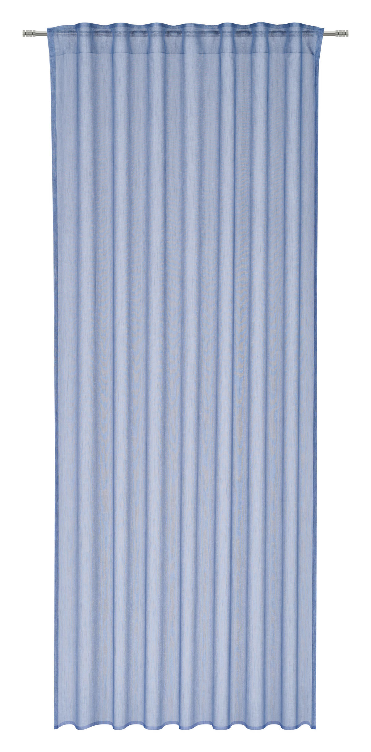 FERTIGVORHANG transparent  - Blau, Basics, Textil (140/245cm) - Esposa