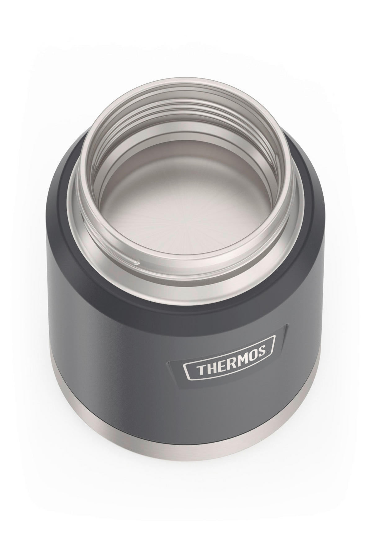 ISOLIERSPEISEGEFÄSS ICON 0,47 L  - Dunkelgrau, Basics, Metall (0,47l) - Thermos
