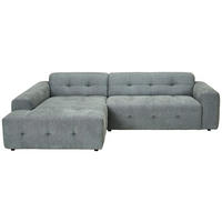 ECKSOFA in Flachgewebe Pastellgrün  - Pastellgrün/Schwarz, Konventionell, Kunststoff/Textil (189/292cm) - Carryhome