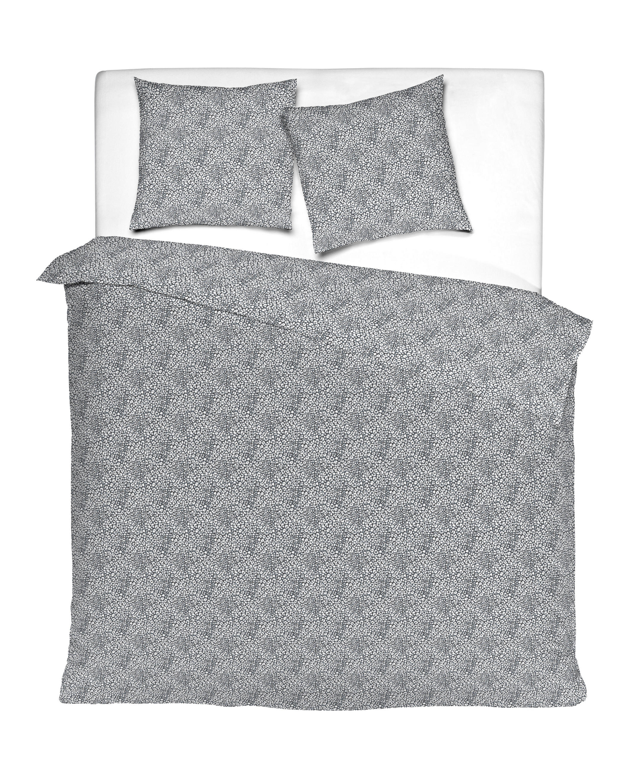 BETTWÄSCHESET 3-teilig Panther Satin 200/210 cm  - Weiss/Schwarz, Basics, Textil (200/210cm) - Novel