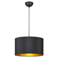 HÄNGELEUCHTE 40/150 cm  - Goldfarben/Schwarz, Design, Kunststoff/Textil (40/150cm) - Trio Leuchten