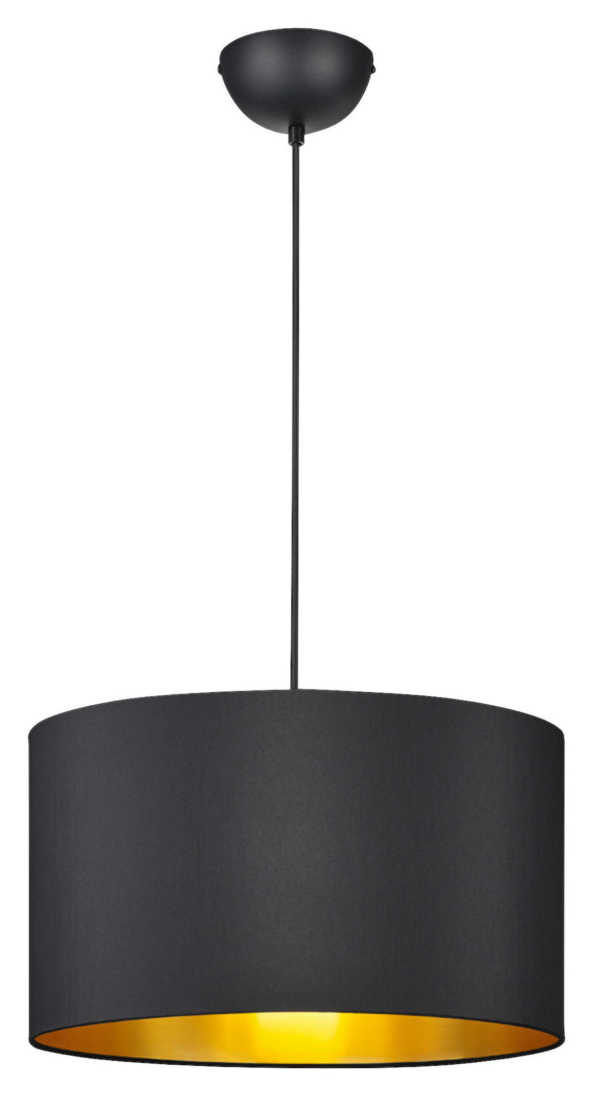 HÄNGELEUCHTE 40/150 cm  - Goldfarben/Schwarz, Design, Kunststoff/Textil (40/150cm) - Trio Leuchten