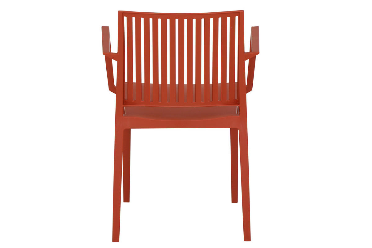 GARTENGARNITUR 5-teilig Stahl  - Anthrazit/Rot, Basics, Kunststoff/Metall (57/80/56cm) - Siena Garden