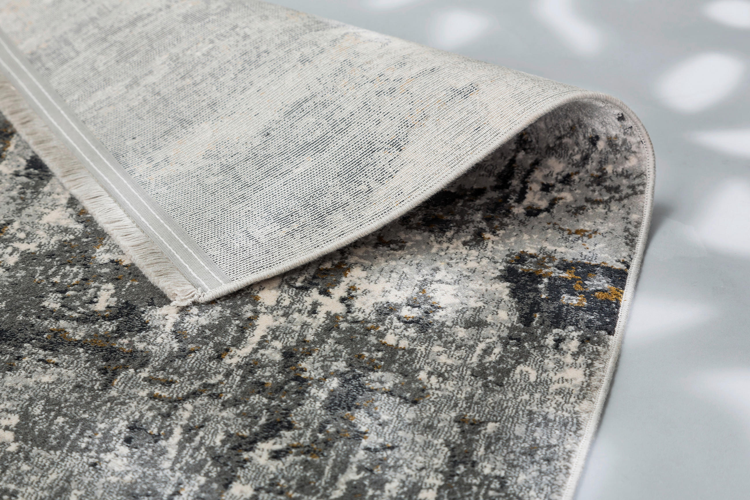 WEBTEPPICH 140/200 cm Positano Anthrazit, Creme  - Anthrazit/Creme, Design, Textil (140/200cm) - Novel