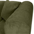 ECKSOFA  in Cord Dunkelgrün  162/250 cm  - Dunkelgrün/Schwarz, KONVENTIONELL, Kunststoff/Textil (162/250cm) - Carryhome