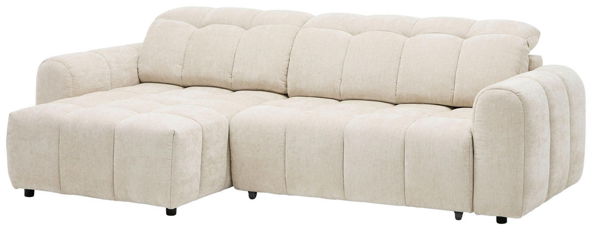 ROHOVÁ SEDACIA SÚPRAVA, textil, béžová - čierna/béžová, Design, textil/plast (160/264cm) - Xora