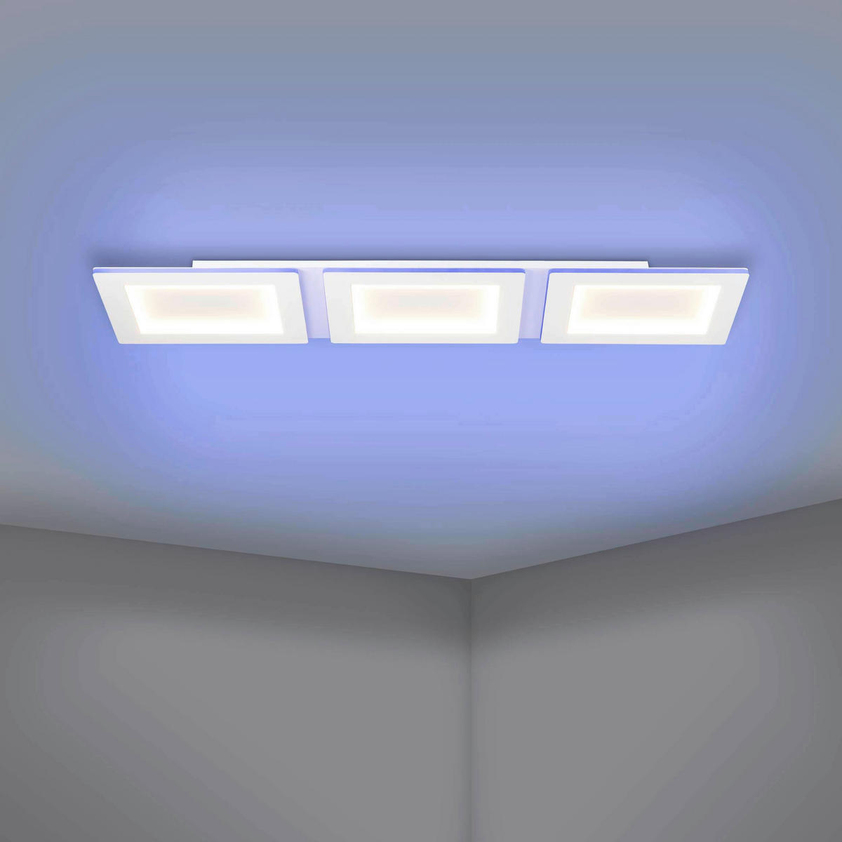 LED-DECKENLEUCHTE  Smart 120/30/5 cm   - Weiß, Basics, Kunststoff/Metall (120/30/5cm) - Eglo