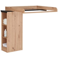 WICKELAUFSATZ Benton  - Eichefarben/Dunkelgrau, Natur, Holzwerkstoff (110/97,5/77cm) - My Baby Lou