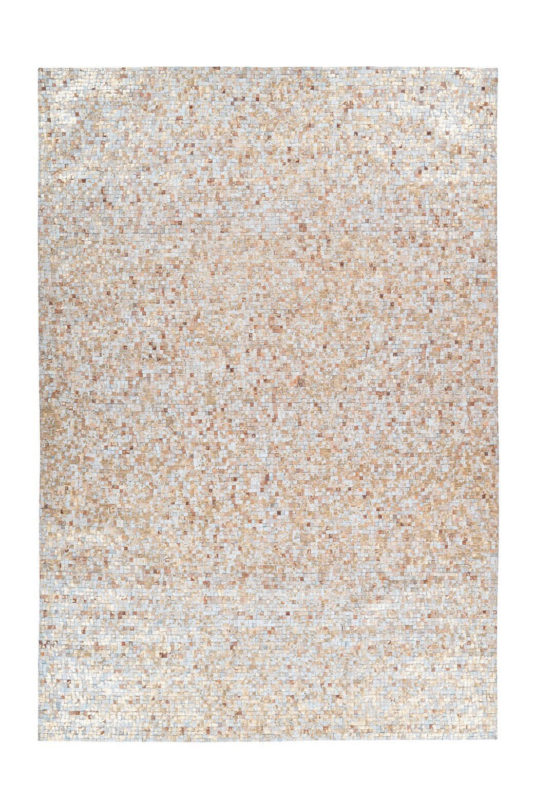 FLACHWEBETEPPICH 80/150 cm Finish 125 Beige / Gold Goldfarben, Beige  - Beige/Goldfarben, Basics, Leder/Textil (80/150cm) - Novel