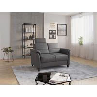 2-SITZER-SOFA PALMERA V in Mikrofaser Anthrazit  - Wengefarben/Anthrazit, KONVENTIONELL, Holz/Textil (149/89/89cm) - Sit & More