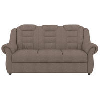 3-SITZER-SOFA in Chenille Taupe  - Taupe/Schwarz, Konventionell, Kunststoff/Textil (196/102/101cm) - Livetastic