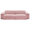 BIGSOFA Chenille Rosa  - Schwarz/Rosa, Design, Kunststoff/Textil (238/71/101cm) - Pure Home Lifestyle
