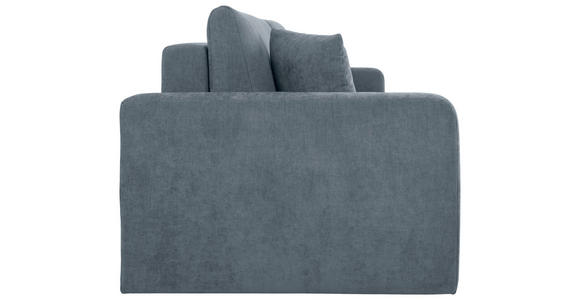 2-SITZER-SOFA in Chenille Blau  - Blau/Schwarz, KONVENTIONELL, Kunststoff/Textil (233/90/110cm) - Carryhome