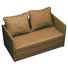 JUGEND- UND KINDERSOFA Mikrofaser Beige - Beige/Schwarz, Design, Kunststoff/Textil (116/69/64cm) - Carryhome