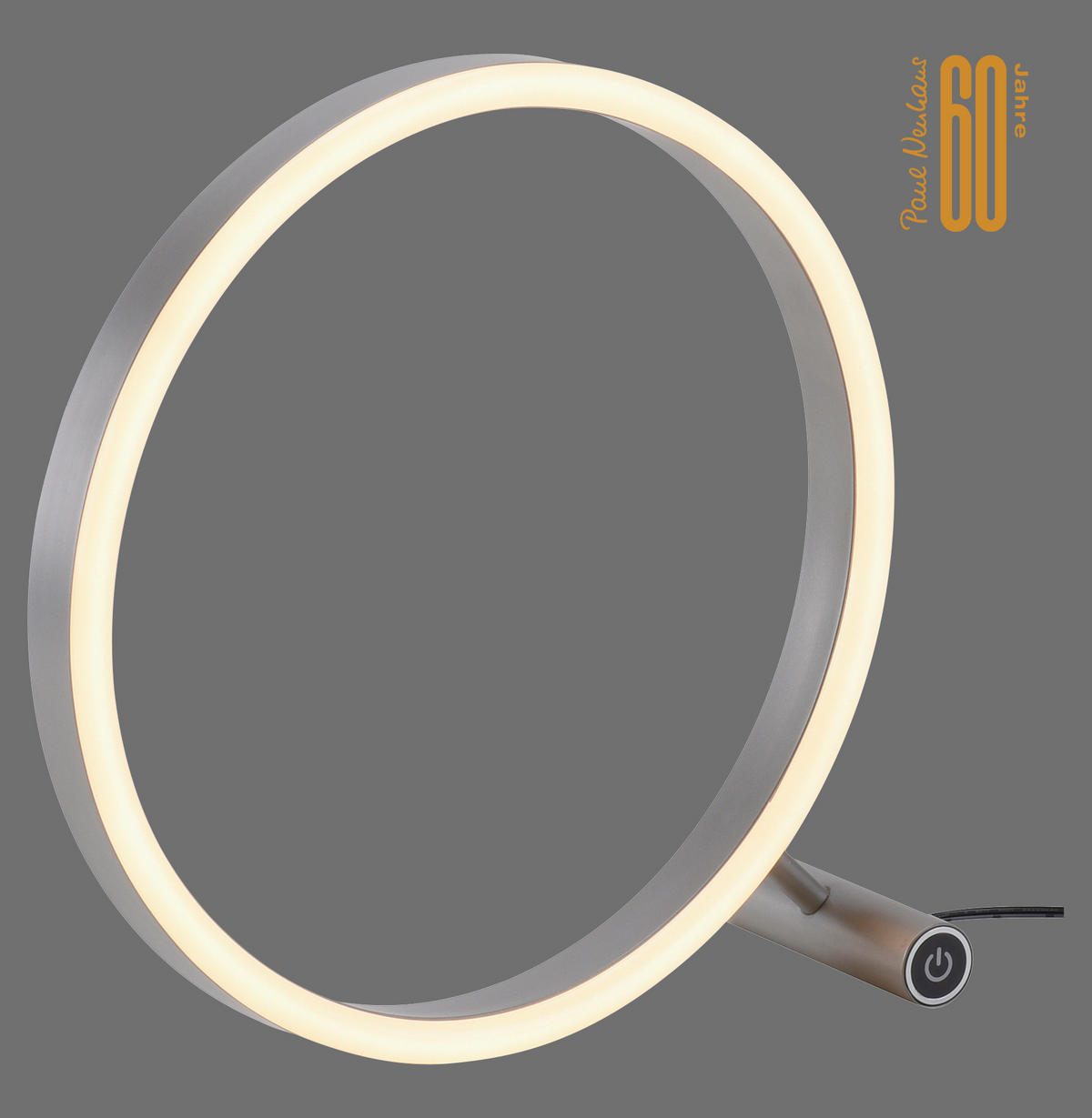 STOLNÁ LED LAMPA, dotykový stmievač, 28,5/10/28 cm - hliníková, Design, kov/plast (28,5/10/28cm)