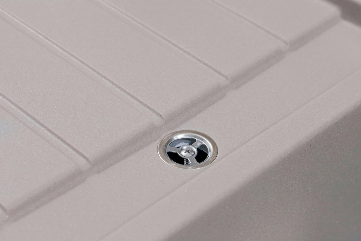 SPÜLE AUSTIN86X50G  - Grau, Design, Stein (86/21/50cm) - Respekta