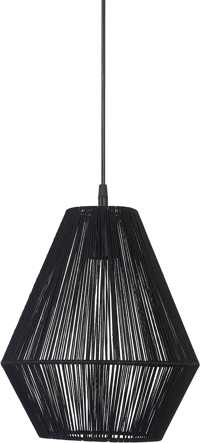 HÄNGELEUCHTE PR Home Rio 28/37/28 cm   - Schwarz, KONVENTIONELL, Naturmaterialien (28/37/28cm)