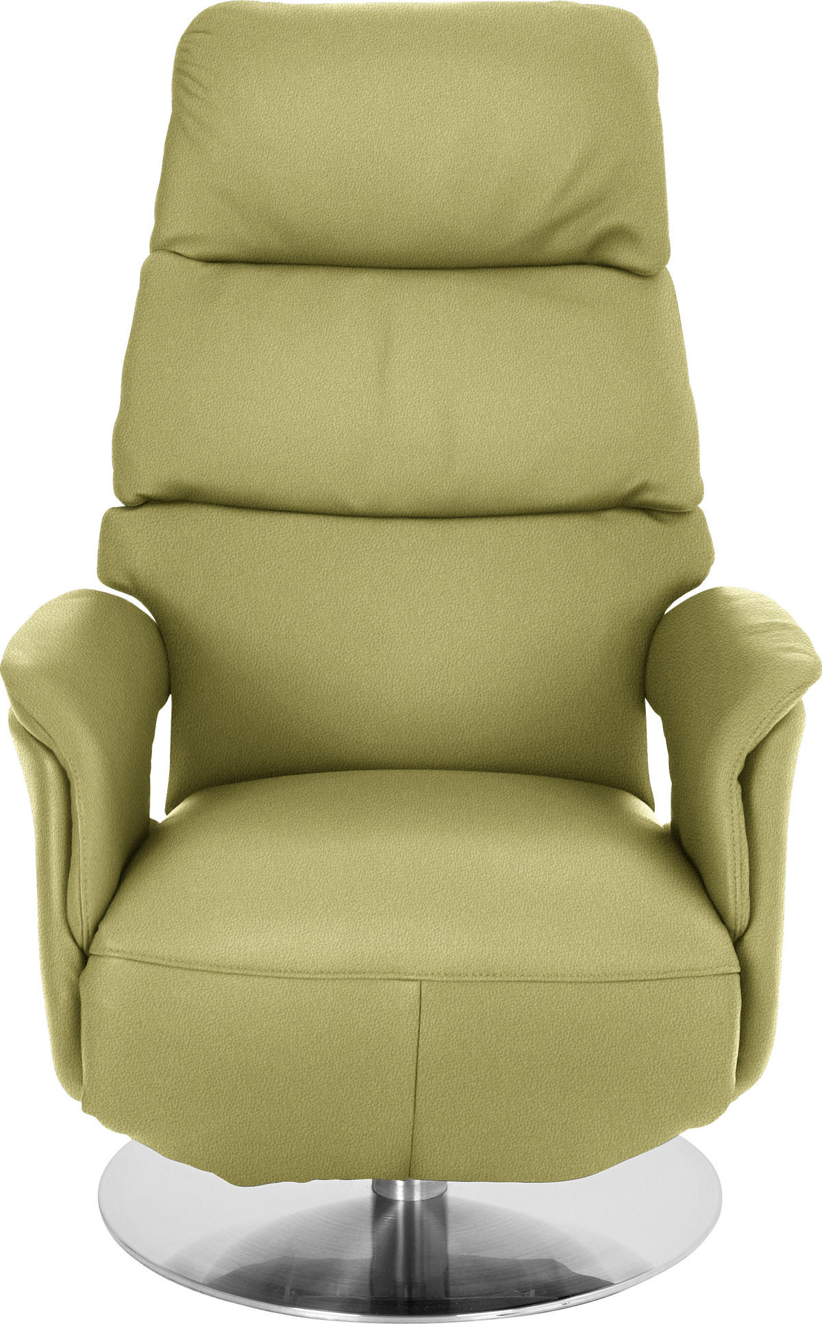 RELAXSESSEL in Leder Limette  - Limette, Design, Leder/Metall (71/112/80cm) - Welnova