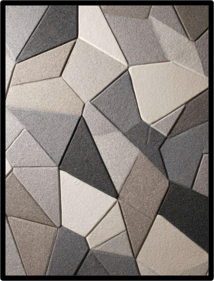 AKUSTIKBILD Abstraktes 90/120 cm  - Multicolor, Basics, Holz (90/120cm) - Euroart