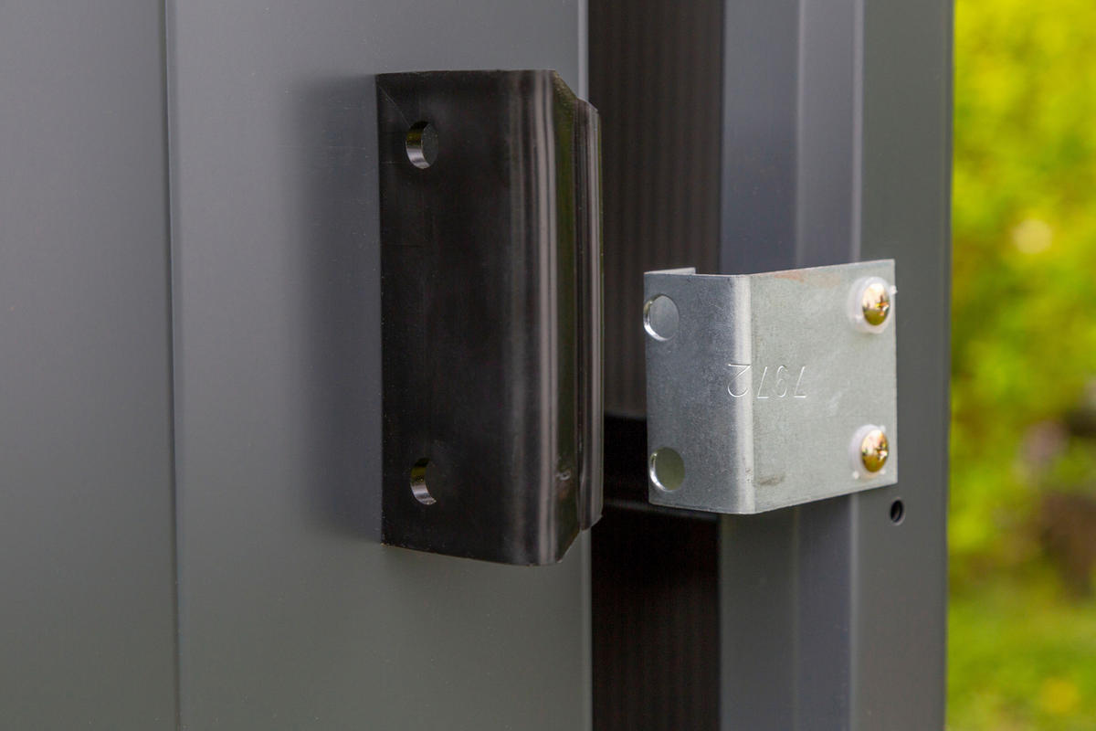 GERÄTEHAUS 151/198/122 cm  - Grau, Basics, Metall (151/198/122cm) - Ambia Garden