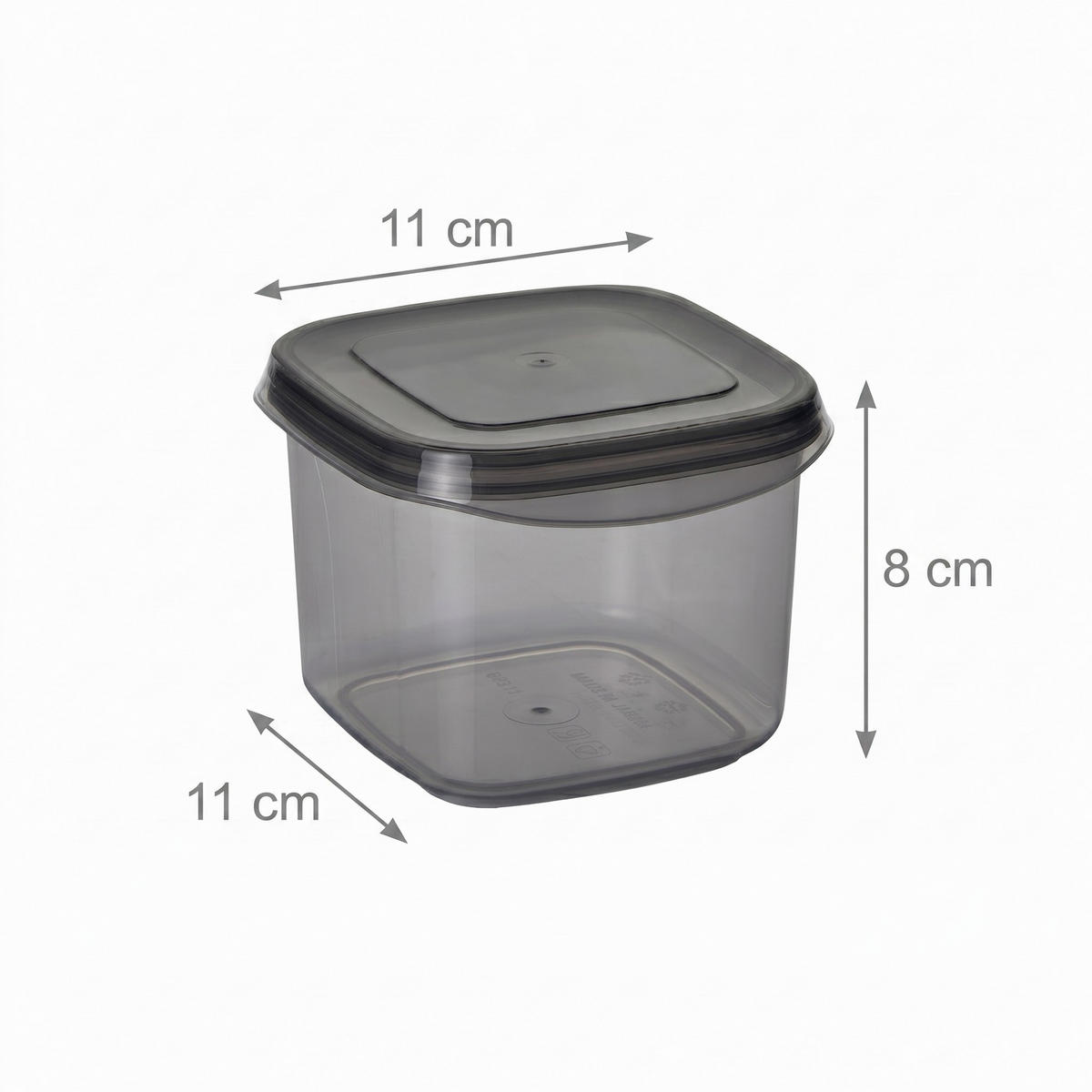 VORRATSDOSENSET 24-teilig  - Transparent/Anthrazit, Basics, Kunststoff (10/10/9,5cm) - P & B
