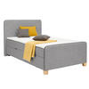 BOXBETT 120/200 cm  in Grau  - Eichefarben/Grau, Design, Holz/Holzwerkstoff (120/200cm) - Moderano