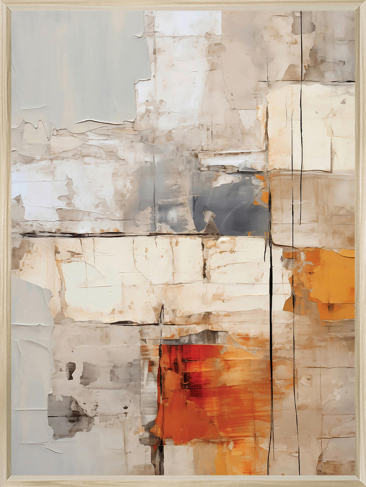 METALLBILD 60/80/4 cm  - Multicolor, Basics, Metall (60/80/4cm)