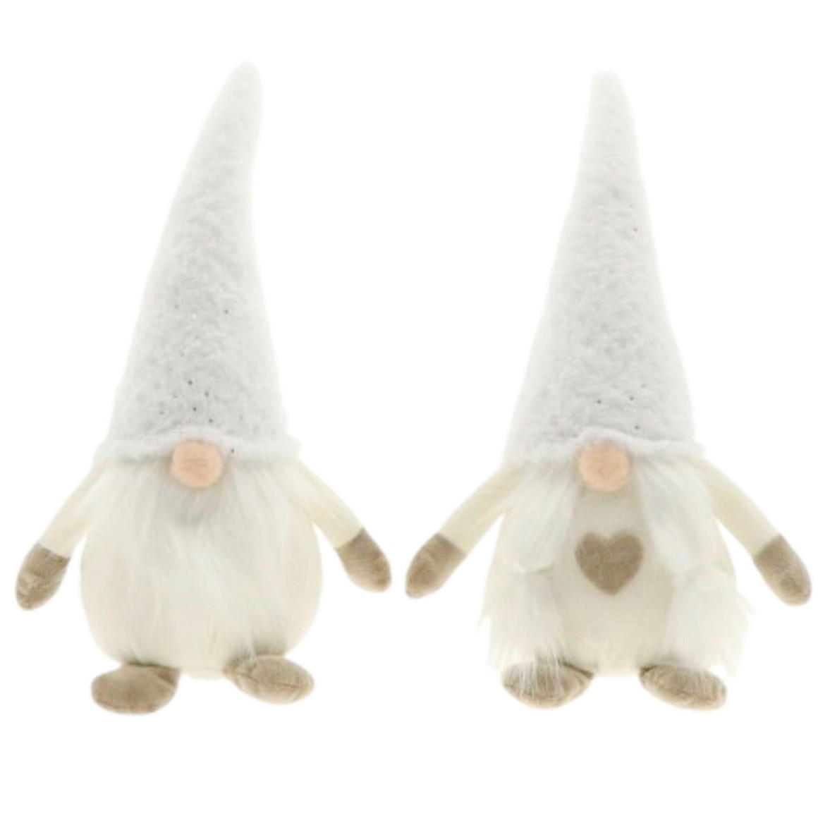 PATULJAK DEKORATIVNI - bijela/krem, Basics, tekstil (19/13/39cm)