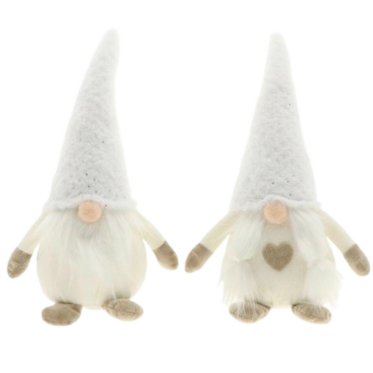 PATULJAK DEKORATIVNI - bijela/krem, Basics, tekstil (19/13/39cm)