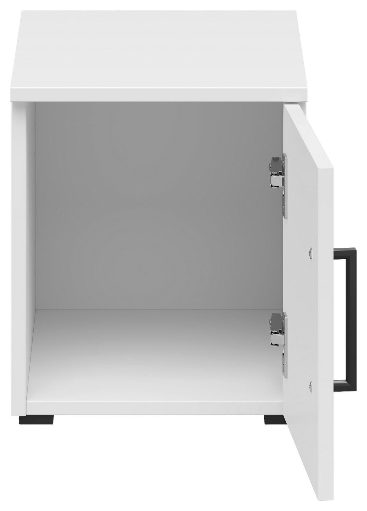 AUFSATZSCHRANK 30/35/40 cm  in  - Schwarz/Weiß, MODERN, Holzwerkstoff/Kunststoff (30/35/40cm) - Carryhome