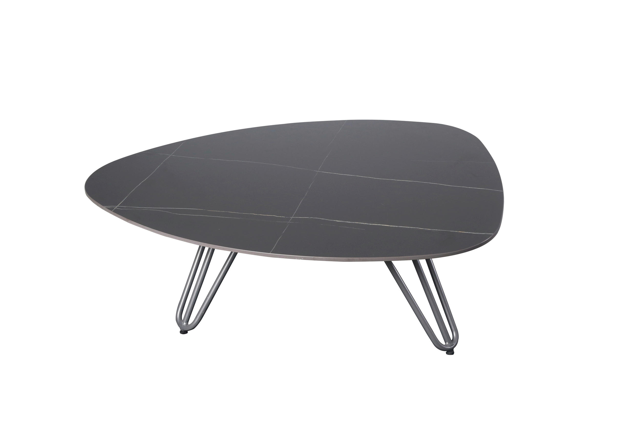 LOUNGETISCH 88/110/31,5 cm  - Schwarz/Grau, MODERN, Metall (88/110/31,5cm) - Gardenson