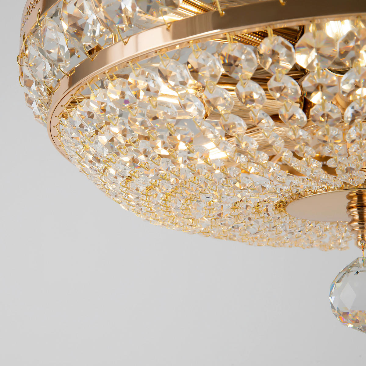 TAKKRONA 43,5/23,5/43,5 cm  - guldfärgad, Trend, metall/glas (43,5/23,5/43,5cm) - MAYTONI