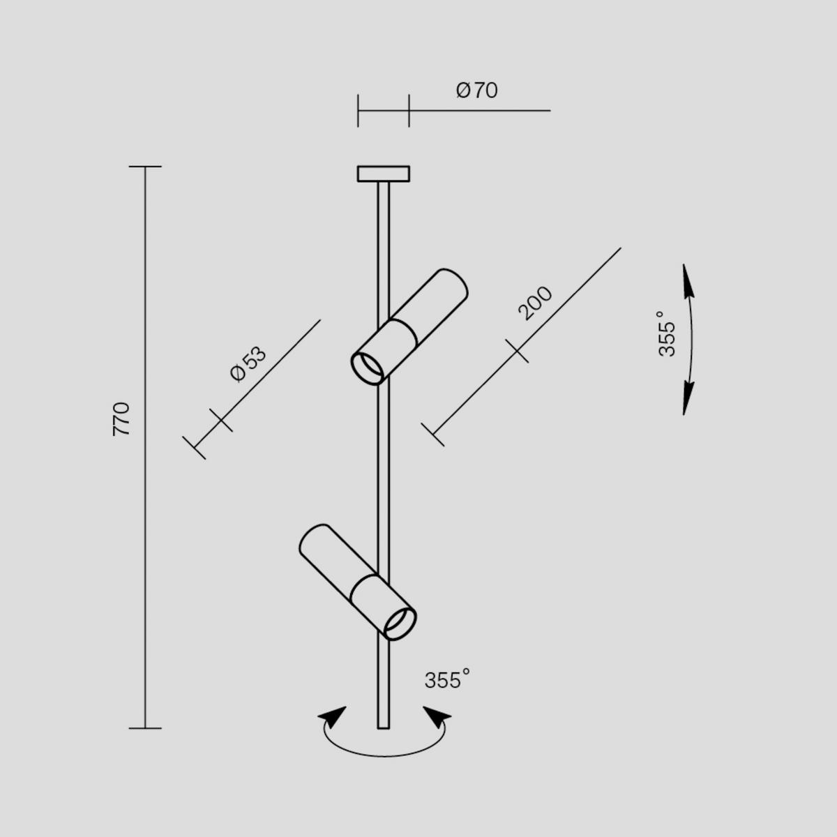 HÄNGELEUCHTE 20/77/5,3 cm   - Schwarz, Basics, Metall (20/77/5,3cm) - MAYTONI