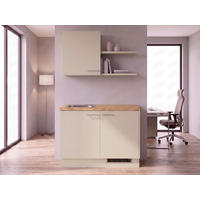 MINIKÜCHE IP 1200 121,6 cm  in Eichefarben, Hellgrau  - Edelstahlfarben/Eichefarben, Basics, Holzwerkstoff/Metall (121,6cm) - Impuls