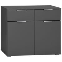 KOMMODE 93/81/42 cm  in Grau  - Alufarben/Grau, Modern, Holzwerkstoff (93/81/42cm) - Rauch Möbel