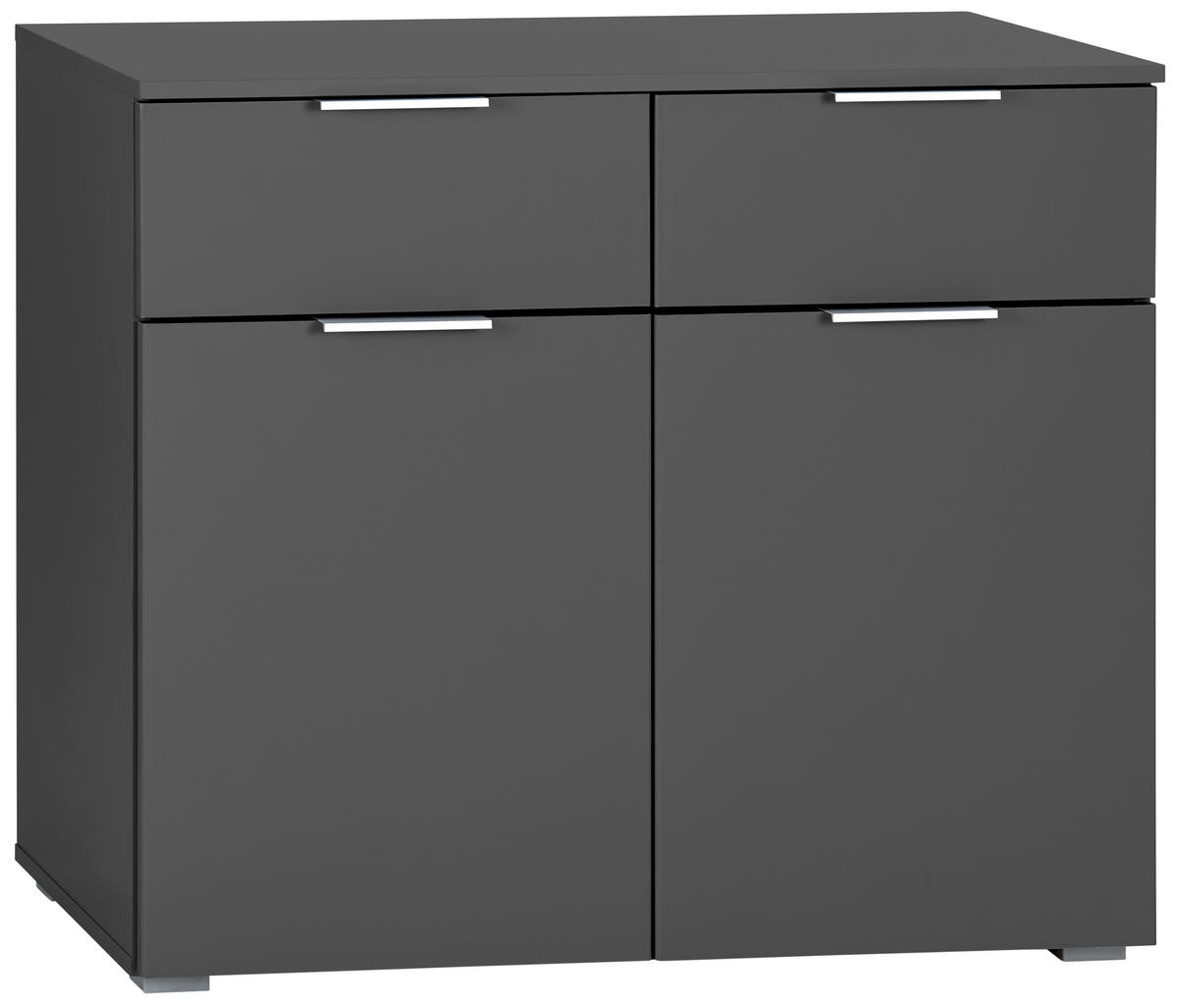 KOMÓD 93/81/42 cm  - alumínium színű/szürke, Modern, faalapú anyag (93/81/42cm) - Rauch Möbel