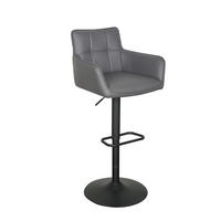 BARHOCKER in Grau, Schwarz  - Schwarz/Grau, MODERN, Textil/Metall (54,5/91/113/51,5cm) - Livetastic