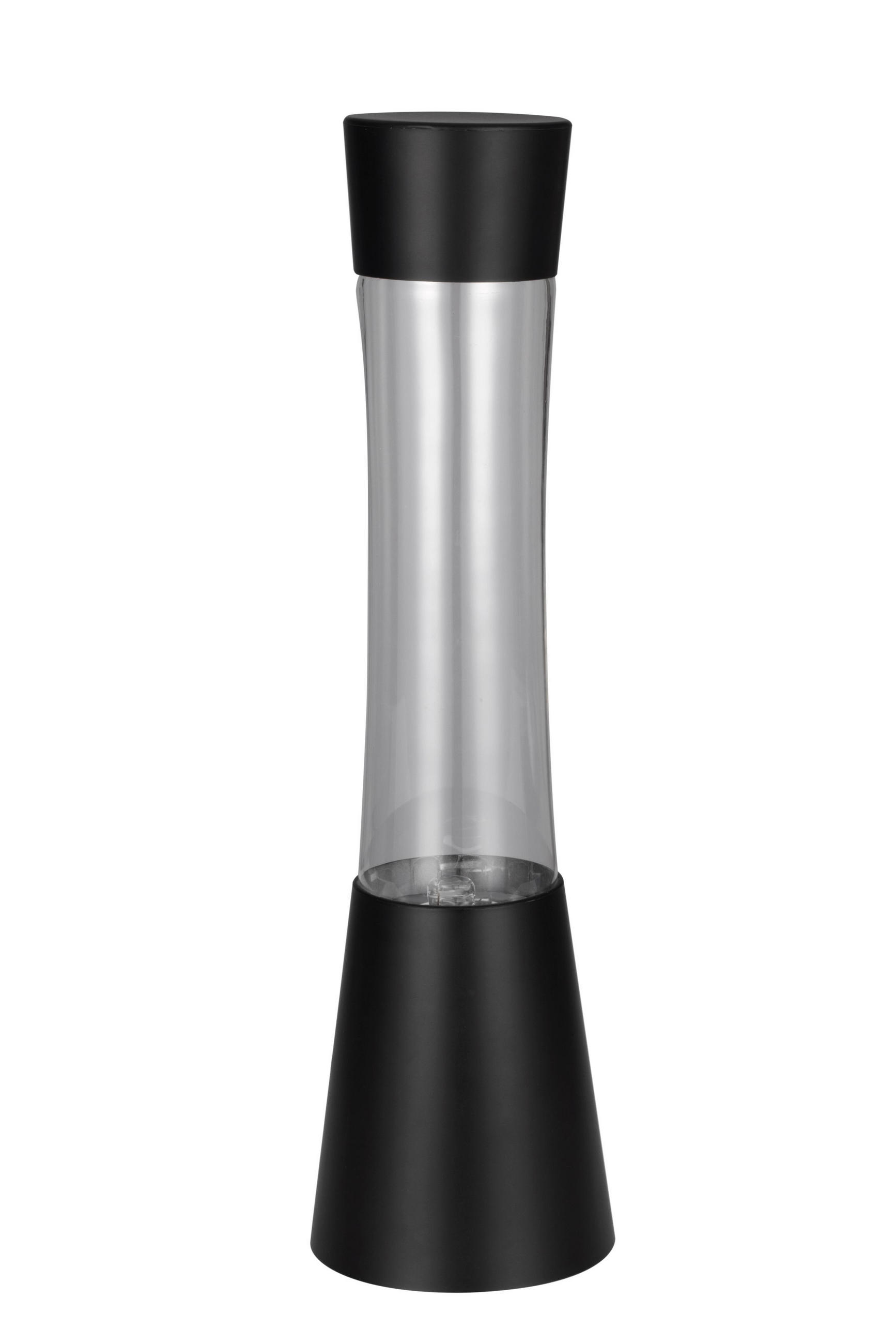 DEKORAČNÍ LED SVÍTIDLO - černá, Trend, plast/sklo (10,9/39,1cm) - Novel