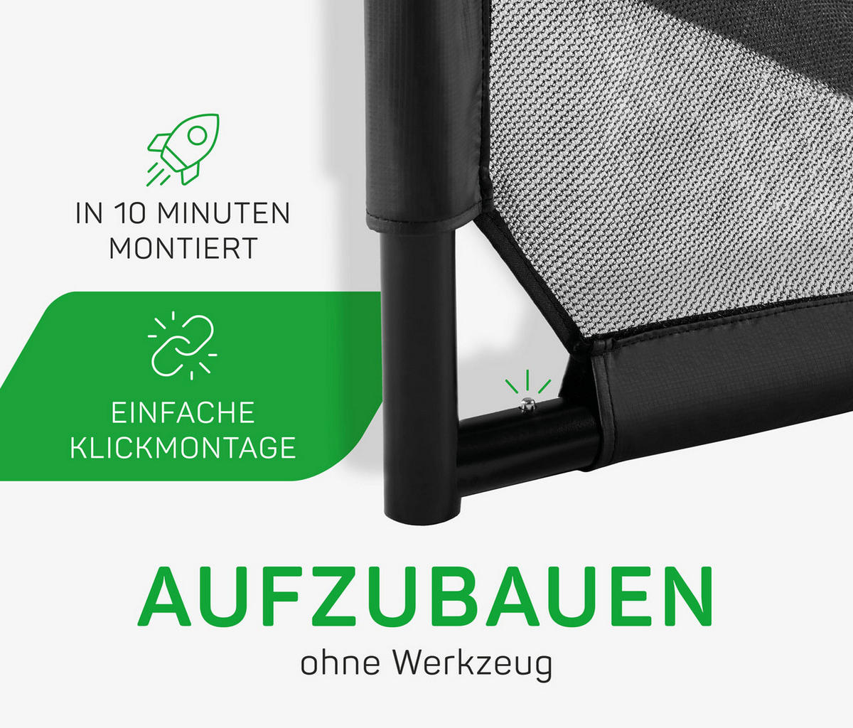 FUßBALLTOR  - Schwarz, KONVENTIONELL, Metall (150/60/60cm) - Salta