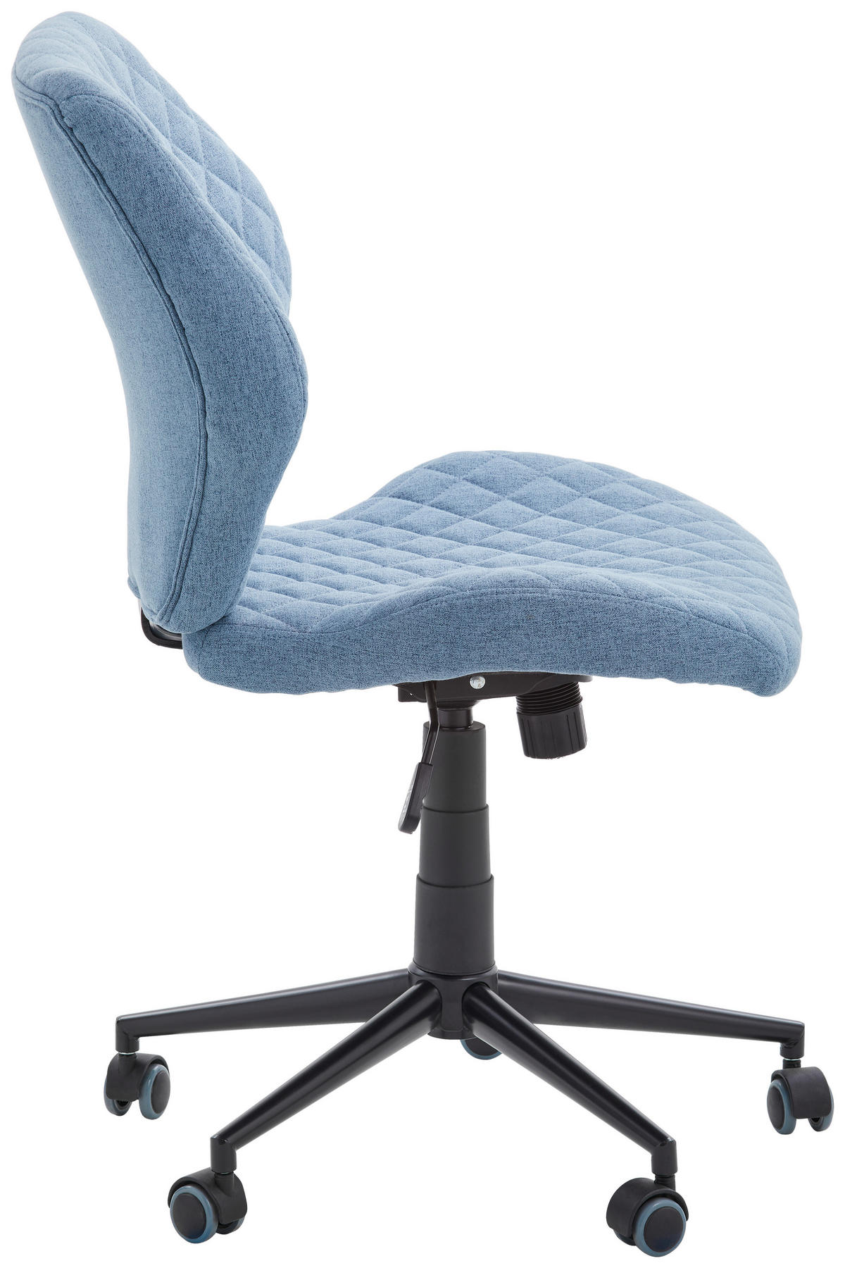 OTOČNÁ STOLIČKA, tkaná textília, modrá - modrá/čierna, Modern, kov/textil (51/90-98/51cm) - Carryhome