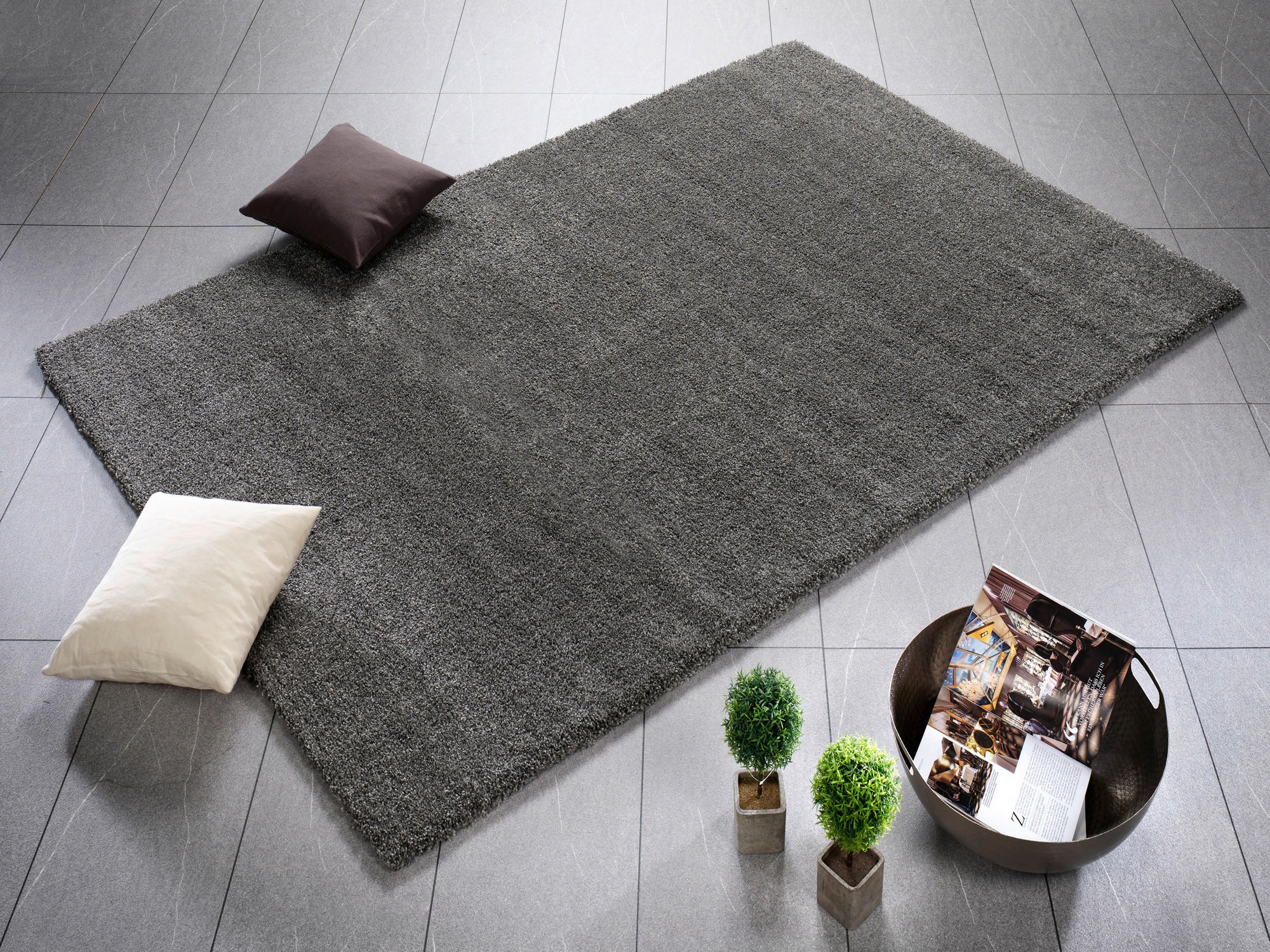 WEBTEPPICH 140/200 cm Liberty Grau  - Grau, Basics, Textil (140/200cm) - Novel