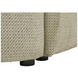ECKSOFA  in Chenille Beige  - Beige/Schwarz, MODERN, Kunststoff/Textil (179/287cm) - Carryhome